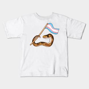 Ball Python Pride [Normal Morph, Transgender] Kids T-Shirt